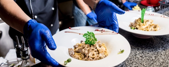 Food displayed on a plate
